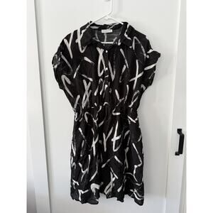 Modern Attraction Women's Black And White Dress Abstract Pattern spring
